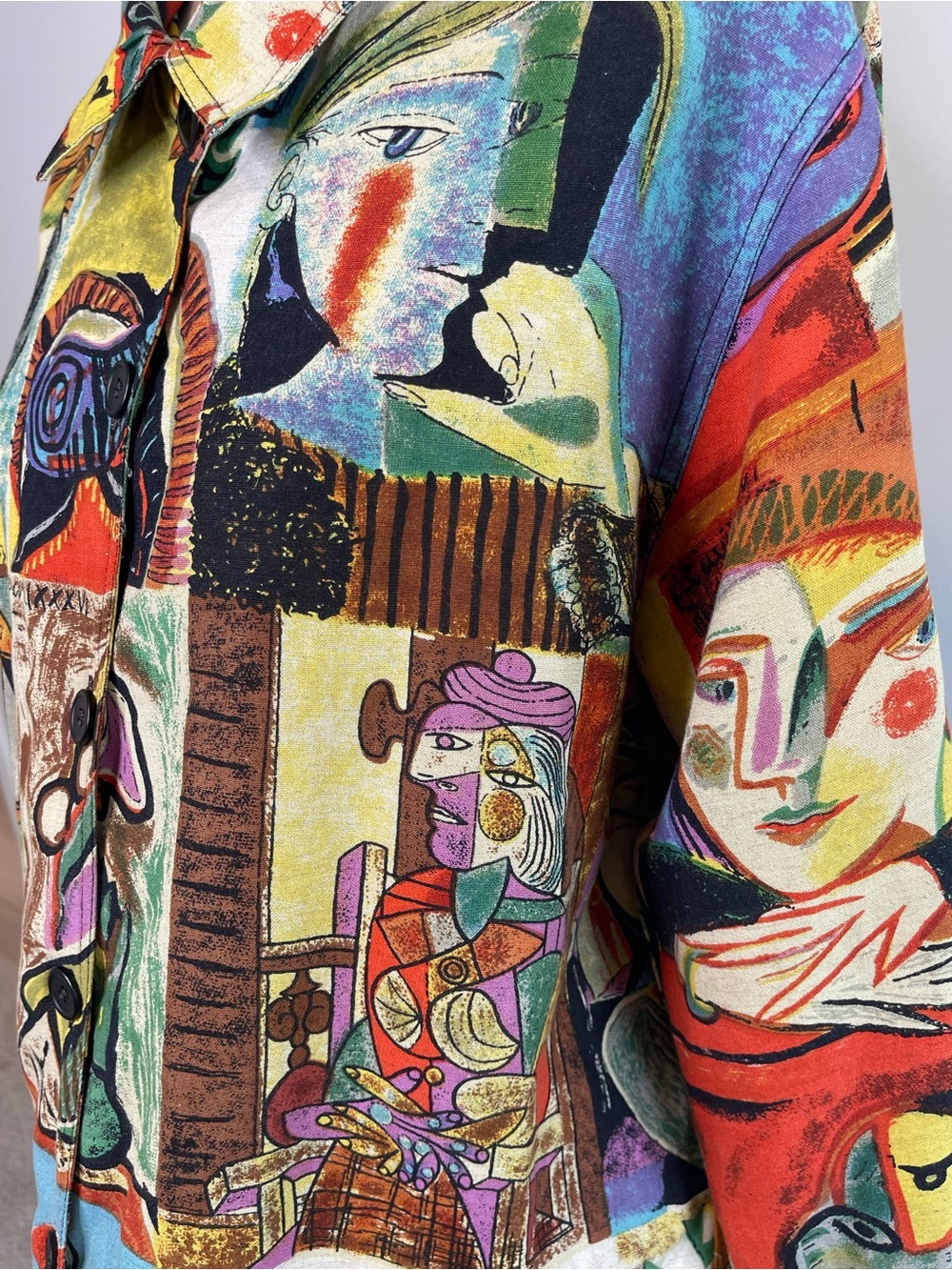 Ultimate Philadelphia PA size large blazer jacket art to wear abstract Picasso - Picture 10 of 16